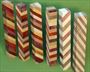 Blank #370 - Segmented Pen Turning Blanks, Assorted Exotic Hardwoods, Set of 6,  3/4 x 3/4 x 5 1/2+ ~ $18.99